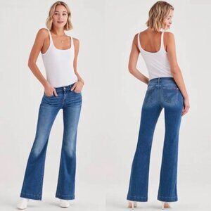 7 For All Mankind Dojo Flare Jeans in Bella Heritage size 28 NWT
